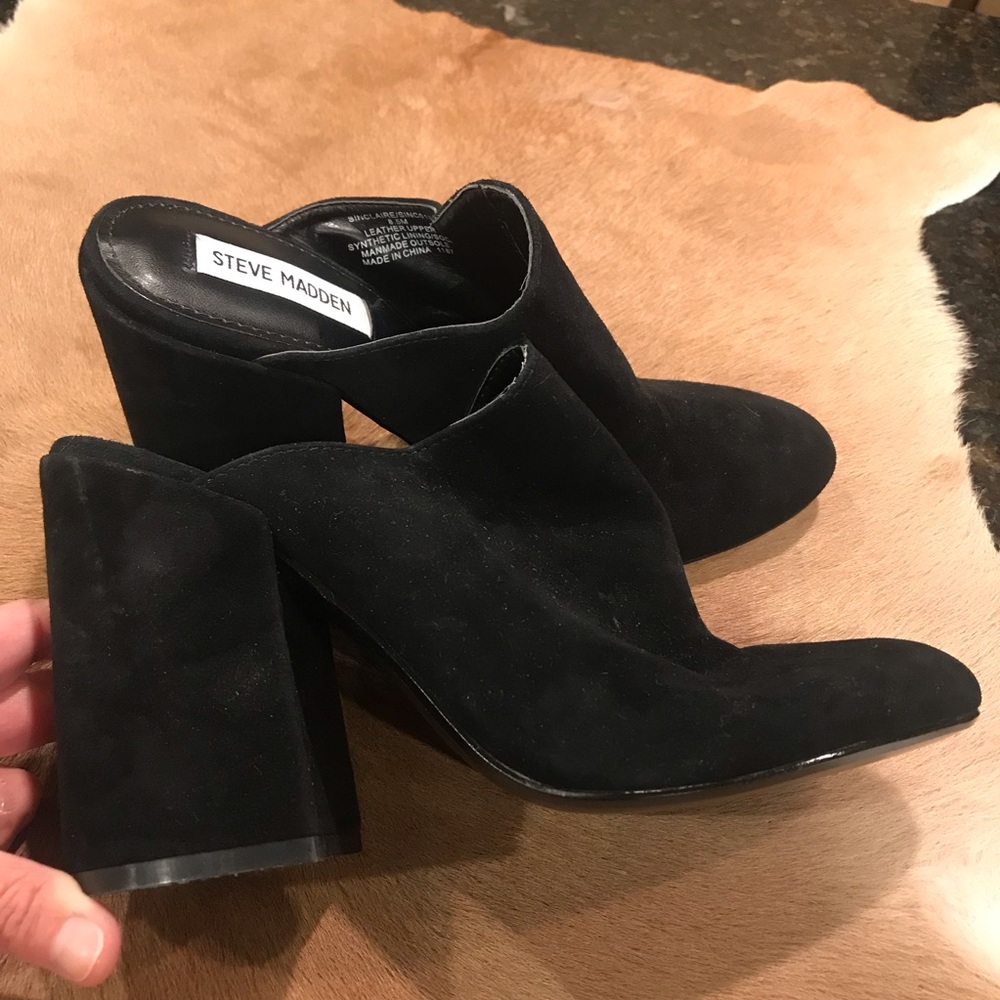 Steve Madden Sinclair Block Heel Mule Size 8.5 - image 5